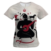 Жіноча 3D футболка з козаком Мамаєм