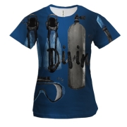 Жіноча 3D футболка Diving