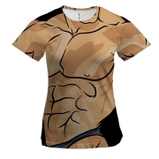 Женская 3D футболка с иллюстрацией тела