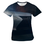 Жіноча 3D футболка White Tesla.