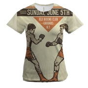 Жіноча 3D футболка Retro boxing