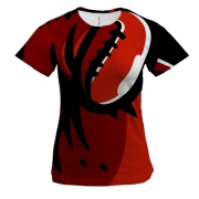 Жіноча 3D футболка з об'ємною боксерською рукавичкою