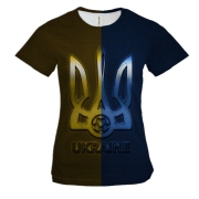 Жіноча 3D футболка Футбол  України