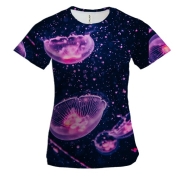 Жіноча 3D футболка медузи 7