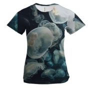 Жіноча 3D футболка медузи