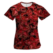 Жіноча 3D футболка Red sheets