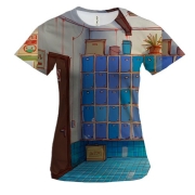 Женская 3D футболка Dressing room
