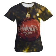 Женская 3D футболка Christmas toy 5