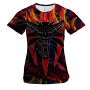 Жіноча 3D футболка The Witcher Арт