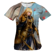 Женская 3D футболка Alice zuberg anime