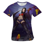 Женская 3D футболка Anime Warrior Girl
