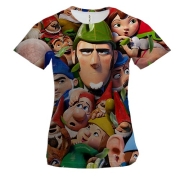 Женская 3D футболка Sherlock Gnomes