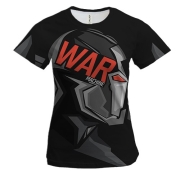Женская 3D футболка WAR