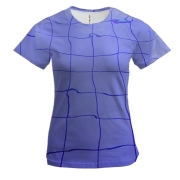 Женская 3D футболка Pool wall pattern