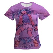 Женская 3D футболка Modern party