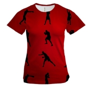 Жіноча 3D футболка Boxing Positions