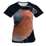 Жіноча 3D футболка Bird Low Poly