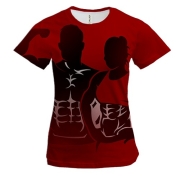 Женская 3D футболка Bodybuilders