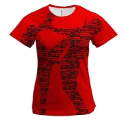 Жіноча 3D футболка Силуети з слів