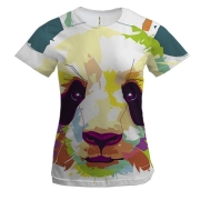 Жіноча 3D футболка з акварельного пандою