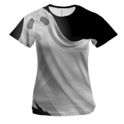 Женская 3D футболка с призраком