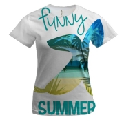 Жіноча 3D футболка Summer Funny