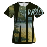 Жіноча 3D футболка Welcome to Miami