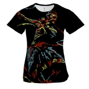 Жіноча 3D футболка з танцюристом