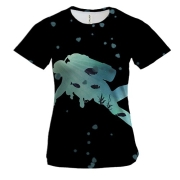 Жіноча 3D футболка з дайвером