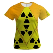 Жіноча 3D футболка зі знаками радіації