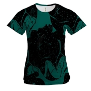 Жіноча 3D футболка серце в космосі