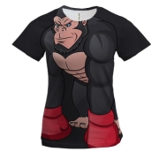 Жіноча 3D футболка з орангутангом боксером