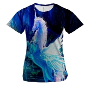 Жіноча 3D футболка з Пегасом