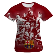 Жіноча 3D футболка FC Barcelona (2)