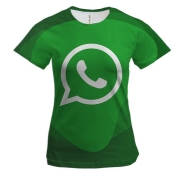 Жіноча 3D футболка з WhatsApp