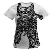 Женская 3D футболка с мумией