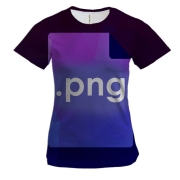 Жіноча 3D футболка з надписью PNG