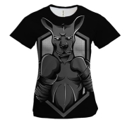 Жіноча 3D футболка з кенгуру боксером