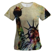 Жіноча 3D футболка зі статуєю Свободи