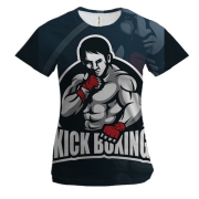 Жіноча 3D футболка Kickboxing