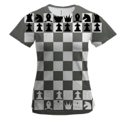 Жіноча 3D футболка з шахівницею
