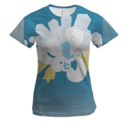 Жіноча 3D футболка з птицею Твіттера