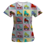 Жіноча 3D футболка с роликами