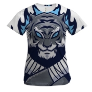 Жіноча 3D футболка з китайським тигром борцем