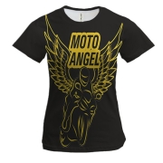 Жіноча 3D футболка Moto angel