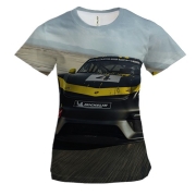 Жіноча 3D футболка з гоночним Porsche
