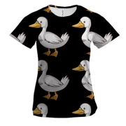 Жіноча 3D футболка з гусьми