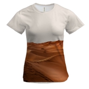 Женская 3D футболка с пустыней