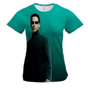 Женская 3D футболка с Нео (Матрица)