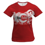 Жіноча 3D футболка You Tube